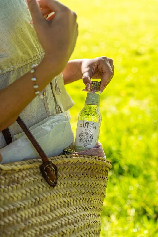 Double dutch drink coming out of a bag