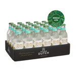 Packaging of Double Dutch REFRESHING LEMONADE bottles with a cardboard display box on a white background.